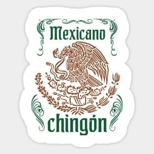 Mexicano Chingon Latino Power Sticker